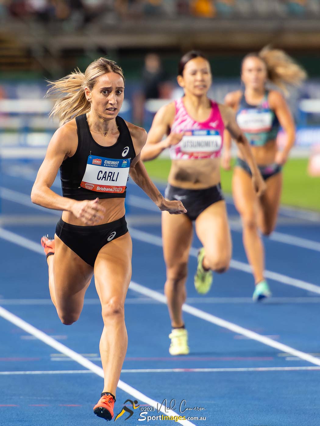 Sarah Carli, Eri Utsunomiya, Isabella Guthrie, Women's 400m Hurdles